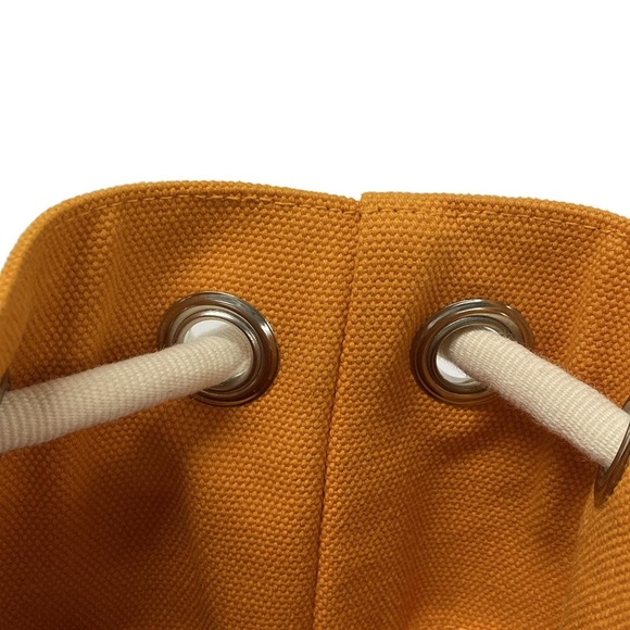 Hermès Sac Marine Receive Backpack Orange Cream Canvas main image 6